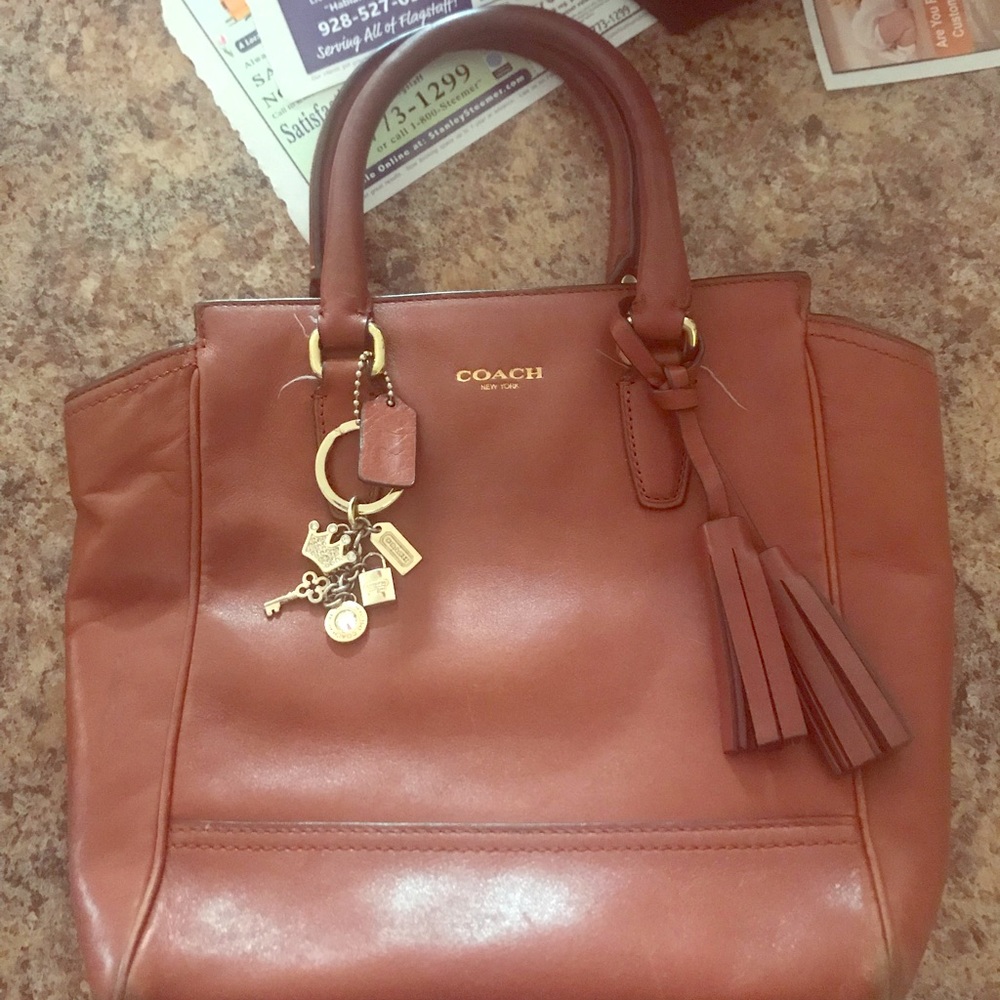 Leather Coach Handbag